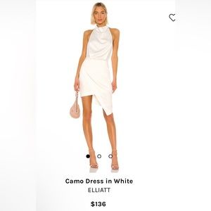 ELLIATT Camo Dress in White